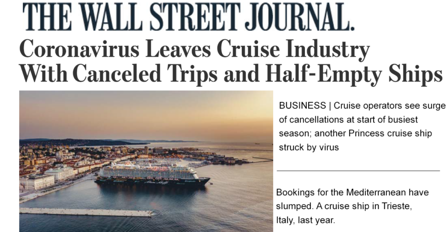 Cruise Operators Struck By Virus